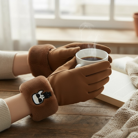 Γυναικεία Γάντια Karl Lagerfeld – Καφέ