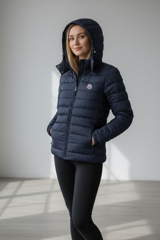 Μπουφάν Moncler Navy Blue Γυναικείο