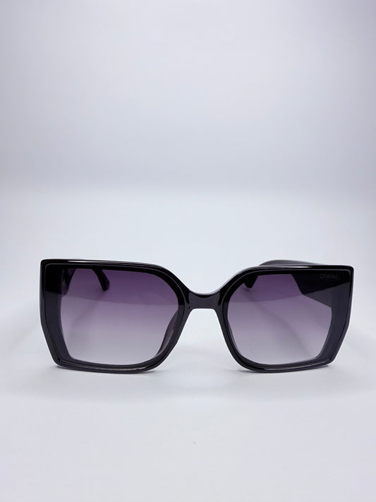 Γυαλιά Ηλίου Chanel Μαύρα με Χρυσό Λογότυπο