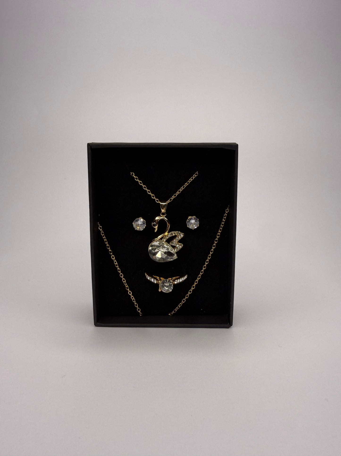 Σετ Κοσμημάτων Swarovski – Χρυσό με Κρύσταλλα Swan