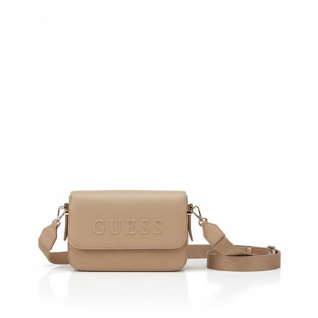 GUESS Vikky Crossbody Bag – Beige
