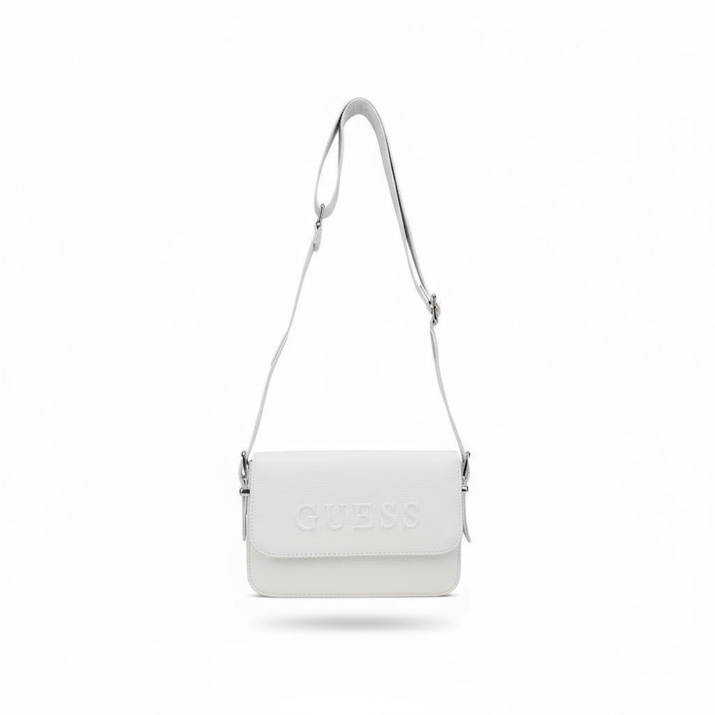 GUESS Vikky Crossbody Bag – White
