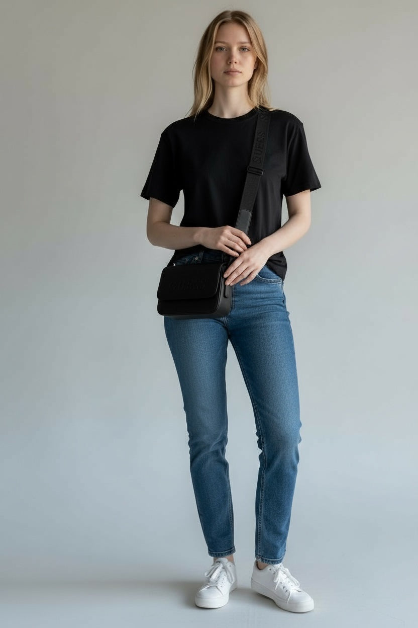 GUESS Vikky Crossbody Bag – Black