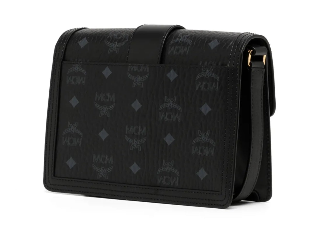 MCM Patricia Visetos Crossbody Bag – Black