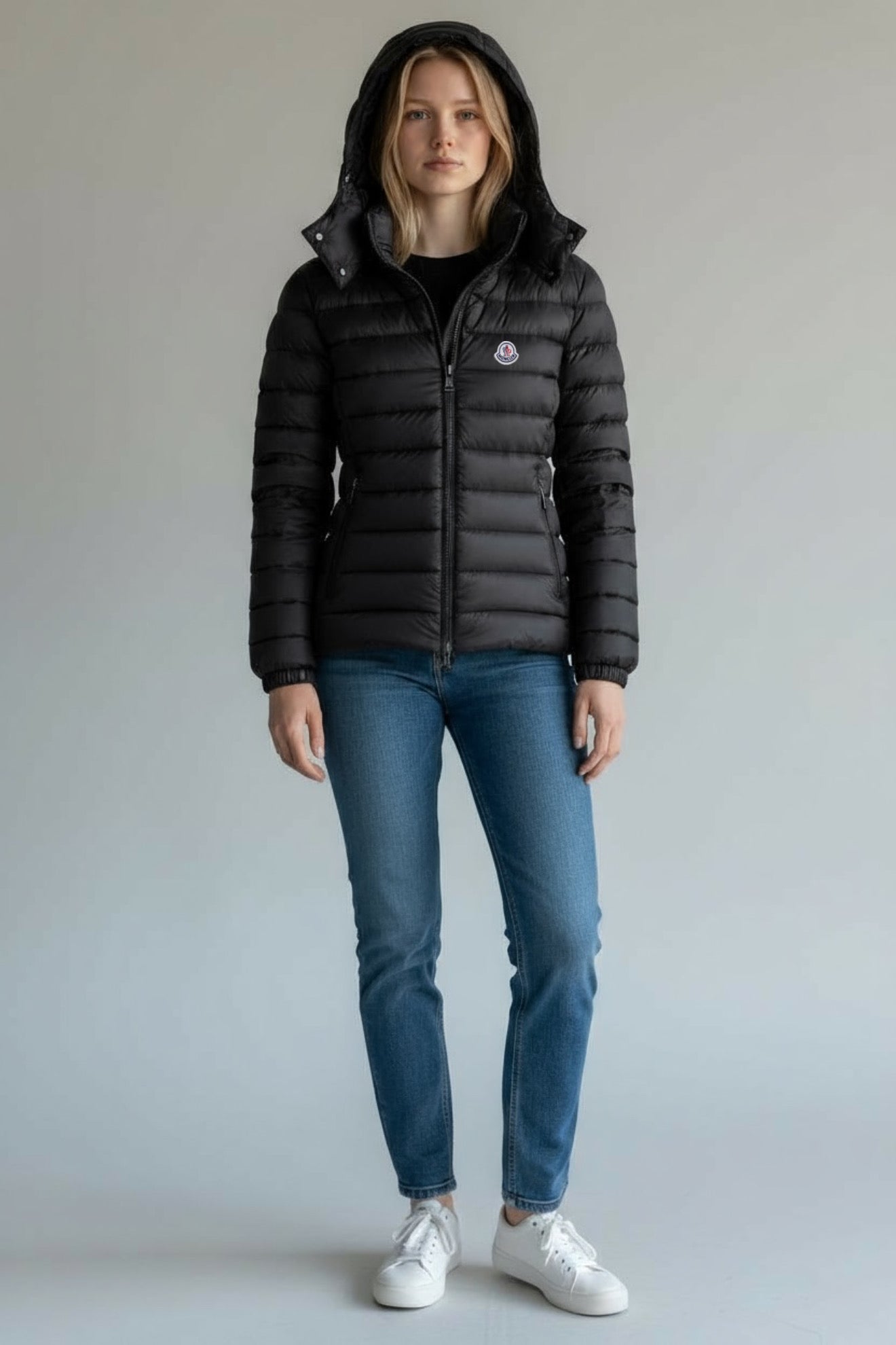 Μπουφάν Moncler Μαύρο Γυναικείο