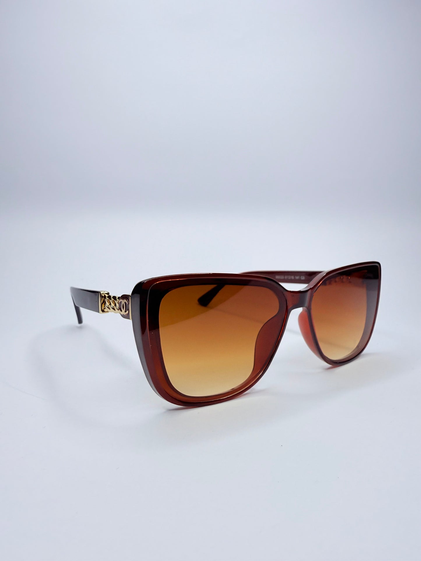 Γυναικεία Γυαλιά Ηλίου Chanel Καφέ με Χρυσή Αλυσίδα