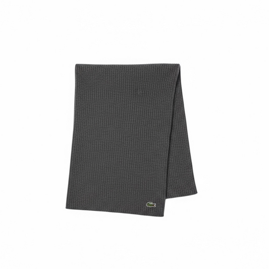 Κασκόλ Lacoste Ribbed Wool Scarf