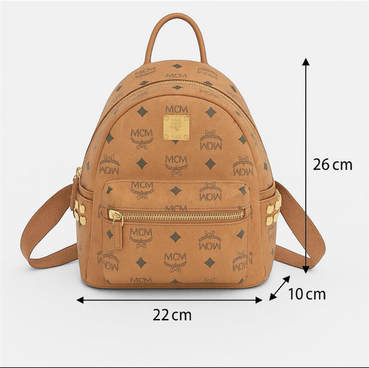 MCM Stark Backpack Cognac Visetos