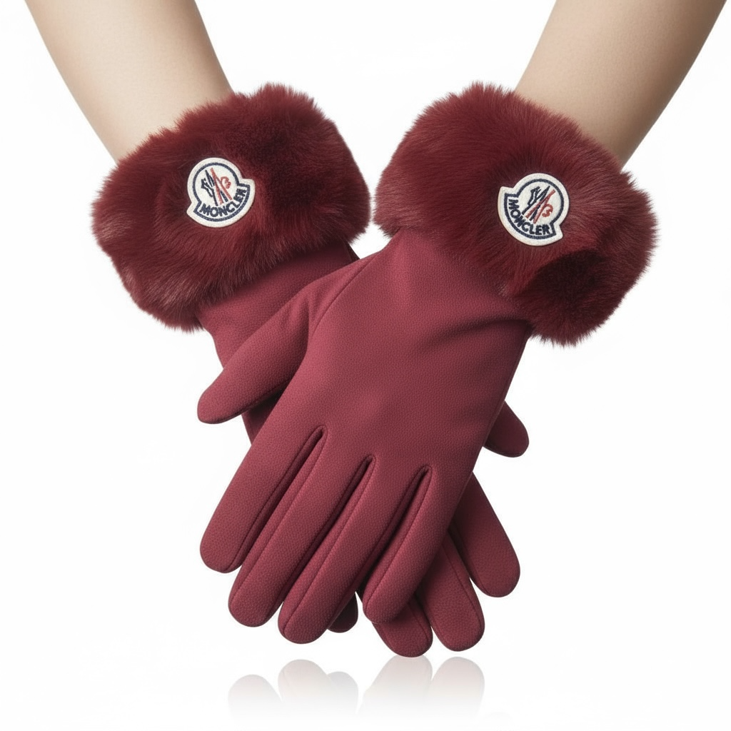 Γυναικεία Γάντια Moncler – Μπορντό