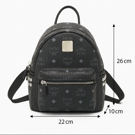 MCM Stark Backpack Black Visetos
