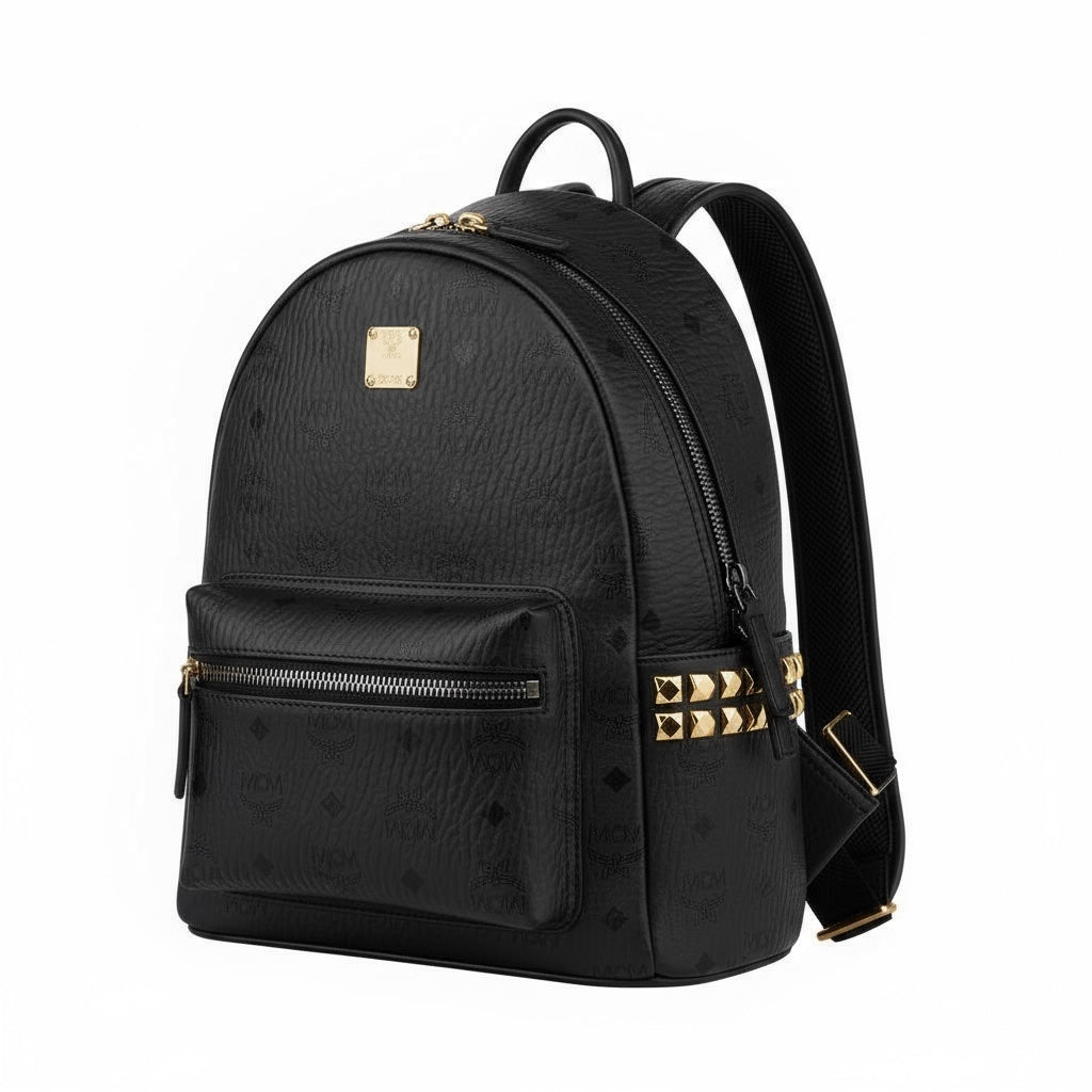 MCM Stark Backpack Black Visetos