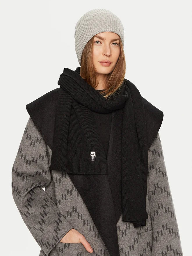 Κασκόλ Karl Lagerfeld Ikonik Ribbed Scarf