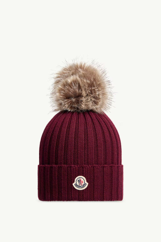 🧢 Γυναικείο Σκουφάκι Moncler – Μπορντό